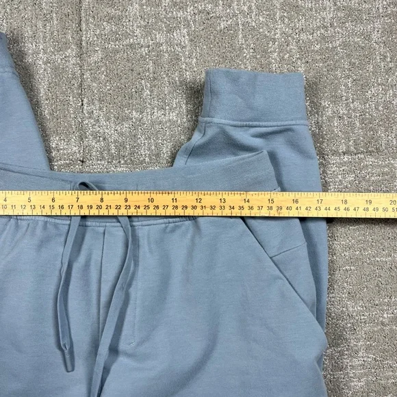 Lululemon Mens City Sweat Pull On waist Tie Work Out Jogger Blue Gray Sz M